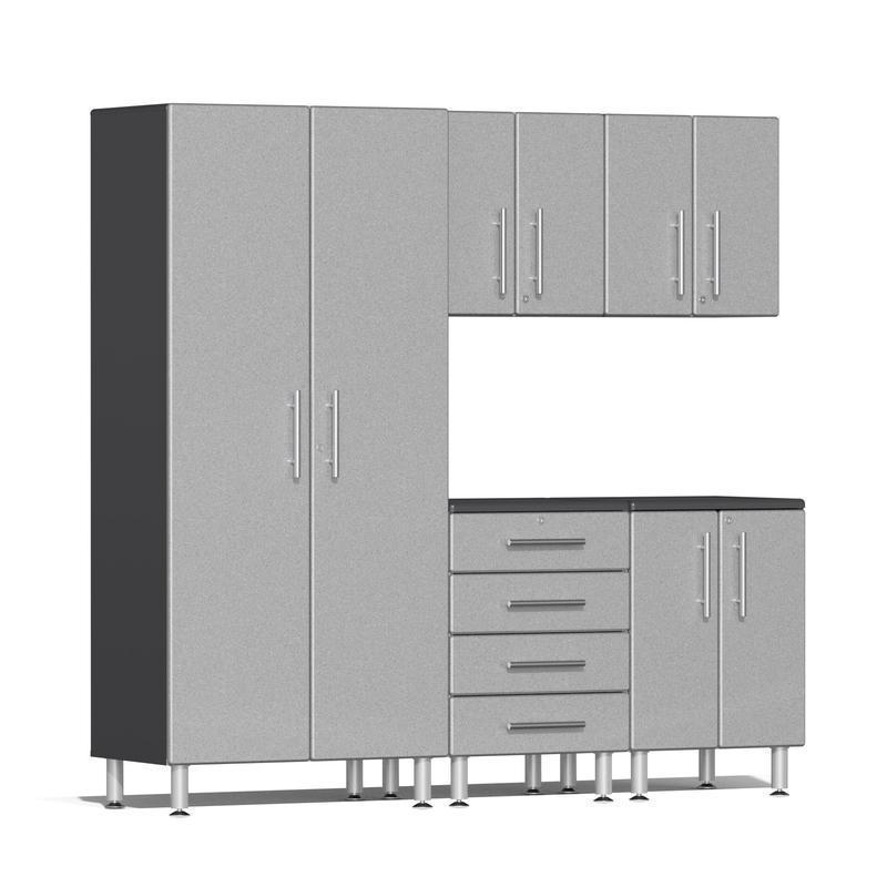 Ulti-MATE Garage Cabinets 5-Piece Set With Tall Cabinet-UG22050S-Stardust Silver-Garage Giant