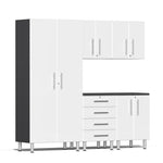 Ulti-MATE Garage Cabinets 5-Piece Set With Tall Cabinet-UG22050W-Starfire White-Garage Giant 