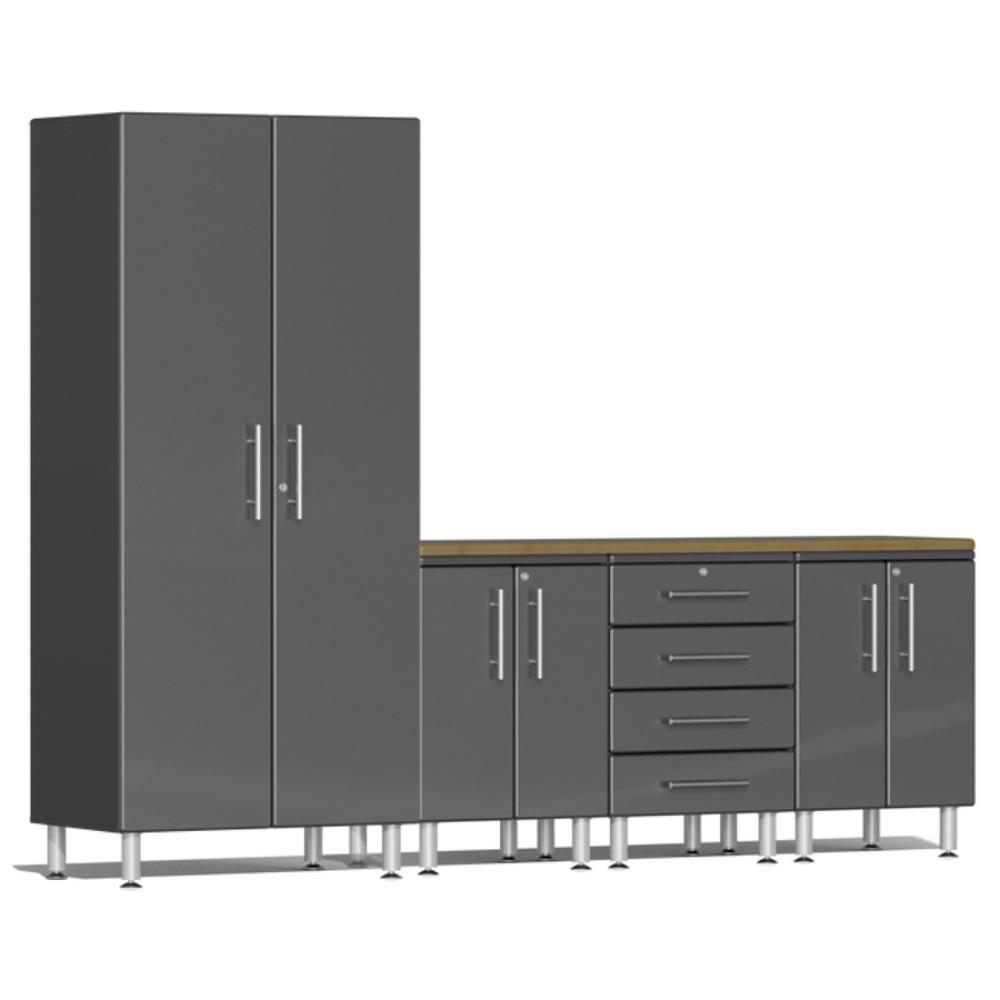 Ulti-MATE Garage Workbench With Drawers, 5-Piece With 3X Base Cabinets-UG26052G-Graphite Grey-Garage Giant