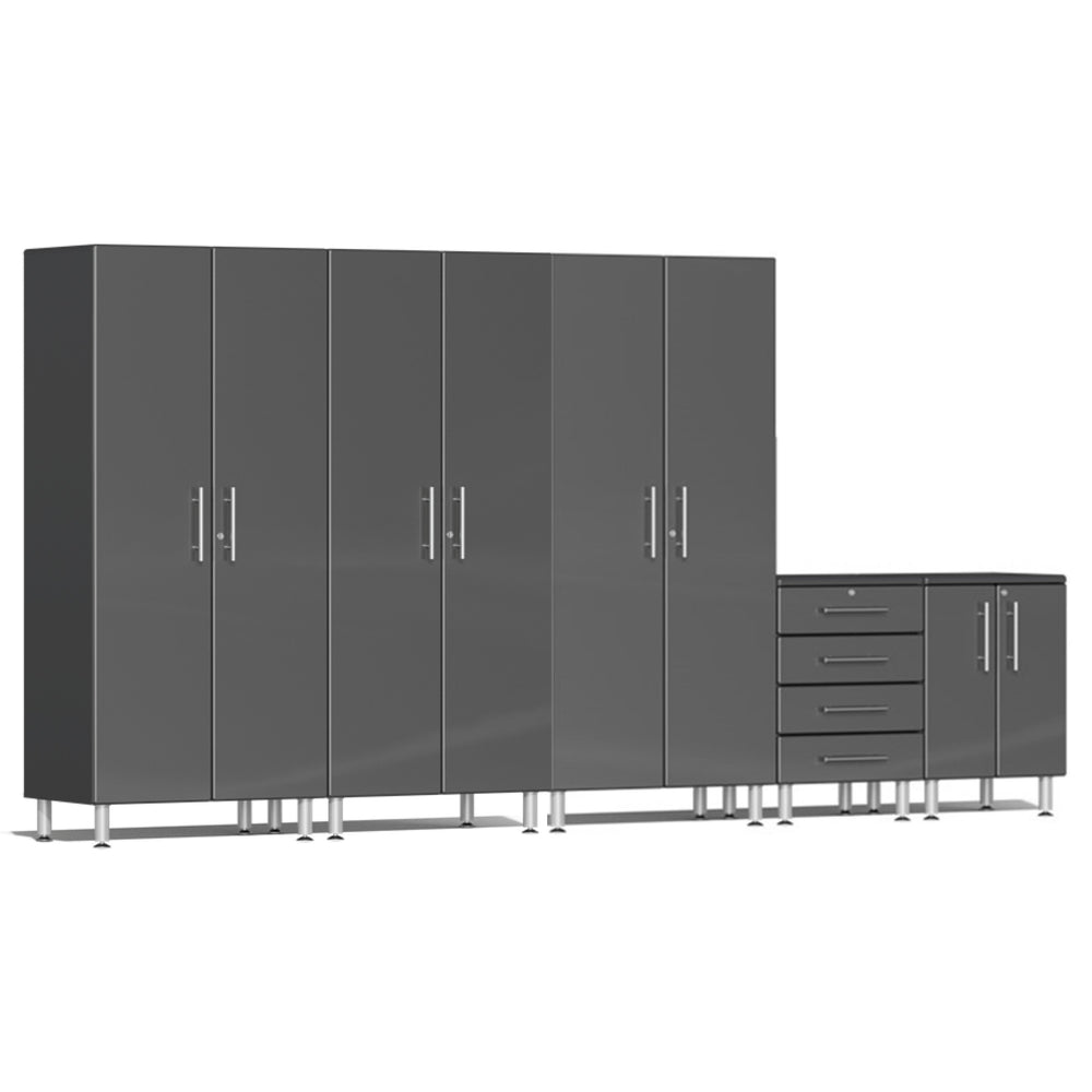 Ulti-MATE Garage Cabinets 5-Piece Set With 3X Tall Cabinets-UG27050G-Graphite Grey-Garage Giant