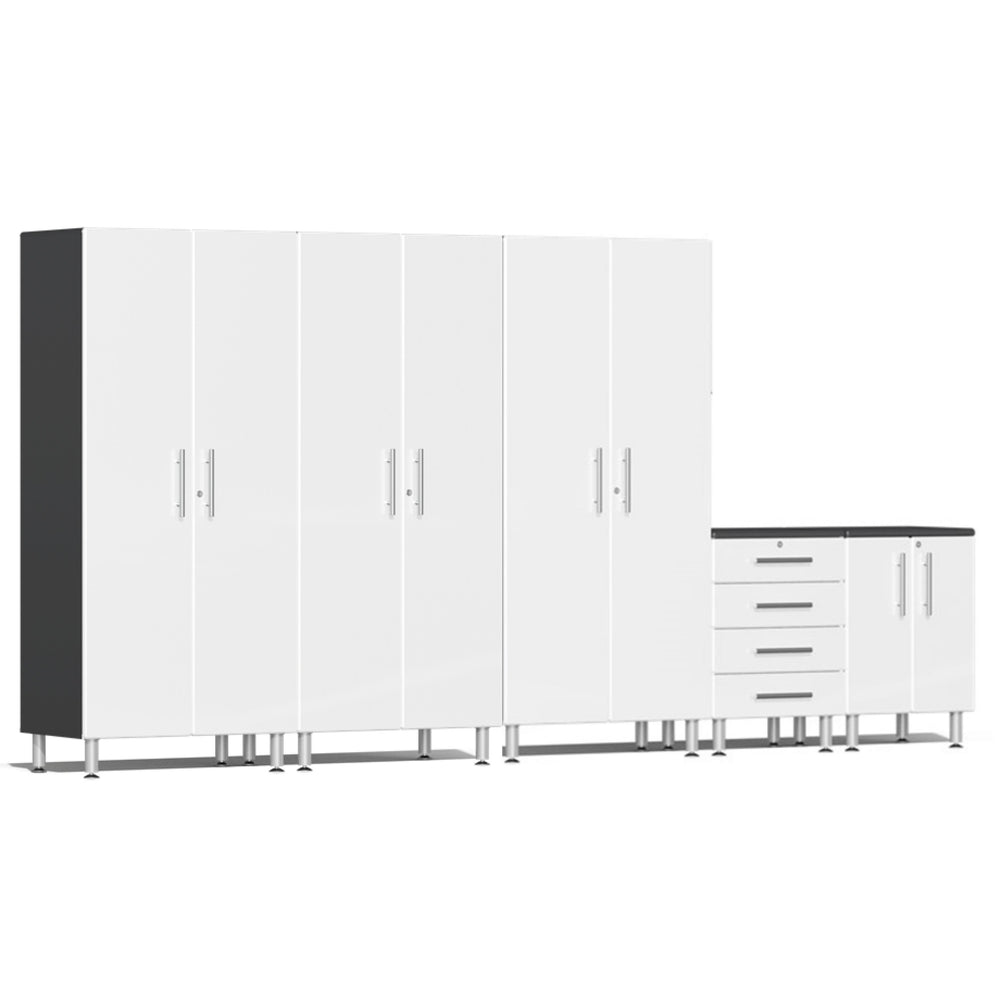 Ulti-MATE Garage Cabinets 5-Piece Set With 3X Tall Cabinets-UG27050W-Starfire White-Garage Giant