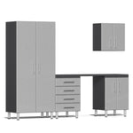 Ulti-MATE Garage Cabinets 5-Piece Set With Wide Workbench-UG22051S-Stardust Silver-Garage Giant 