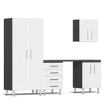 Ulti-MATE Garage Cabinets 5-Piece Set With Wide Workbench-UG22051W-Starfire White-Garage Giant 