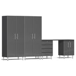 Ulti-MATE Garage Workbench With Drawers, 5-Piece With Recessed Worktop-UG25051G-Graphite Grey-Garage Giant 