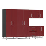 Ulti-MATE Garage Cabinets 6-Piece Set With 2X Tall Cabinets-UG23060R-Ruby Red-Garage Giant 