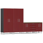 Ulti-MATE Garage Cabinets 6-Piece Set With Bamboo Worktop-UG20062G-Graphite Grey-Garage Giant 