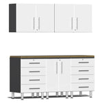 Ulti-MATE Garage Workbench With Drawers, 6-Piece With 2X Extra-Wide Garage Wall Cabinets-UG29062W-Starfire White-Garage Giant 