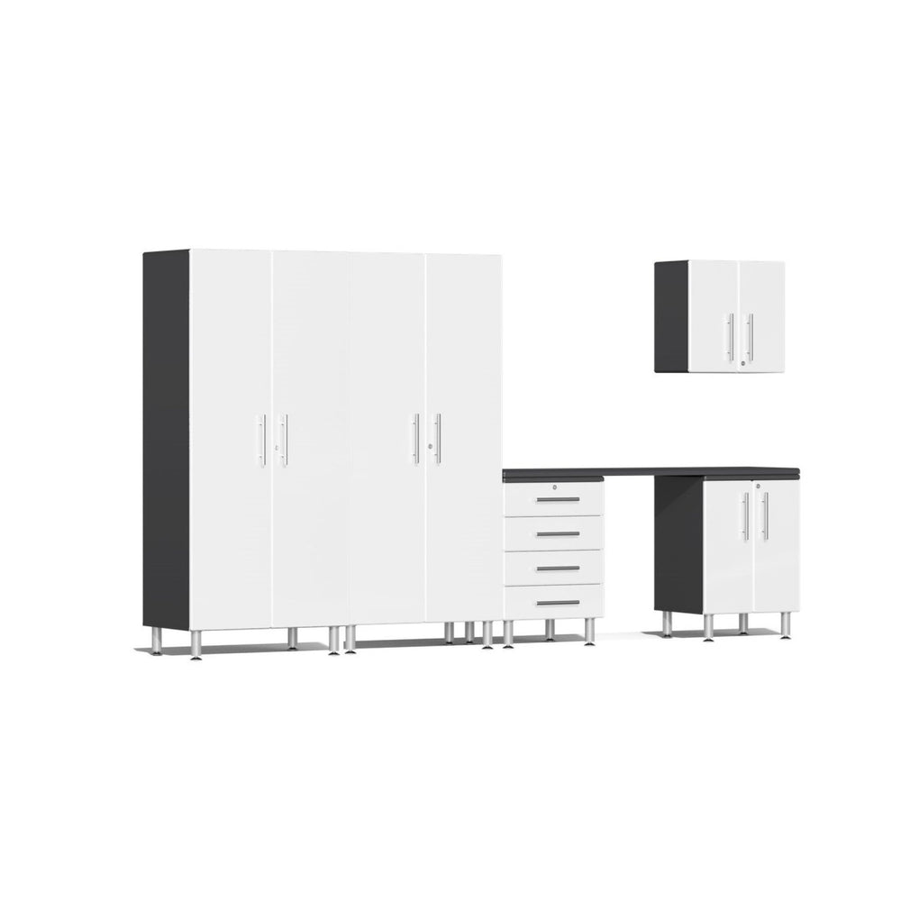 Ulti-MATE Garage Cabinets 6-Piece Workbench Set-UG27061W-Starfire White-Garage Giant