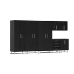 Ulti-MATE Garage Cabinets 7-Piece Set With 3X Tall Cabinets-UG25072B-Midnight Black-Garage Giant 