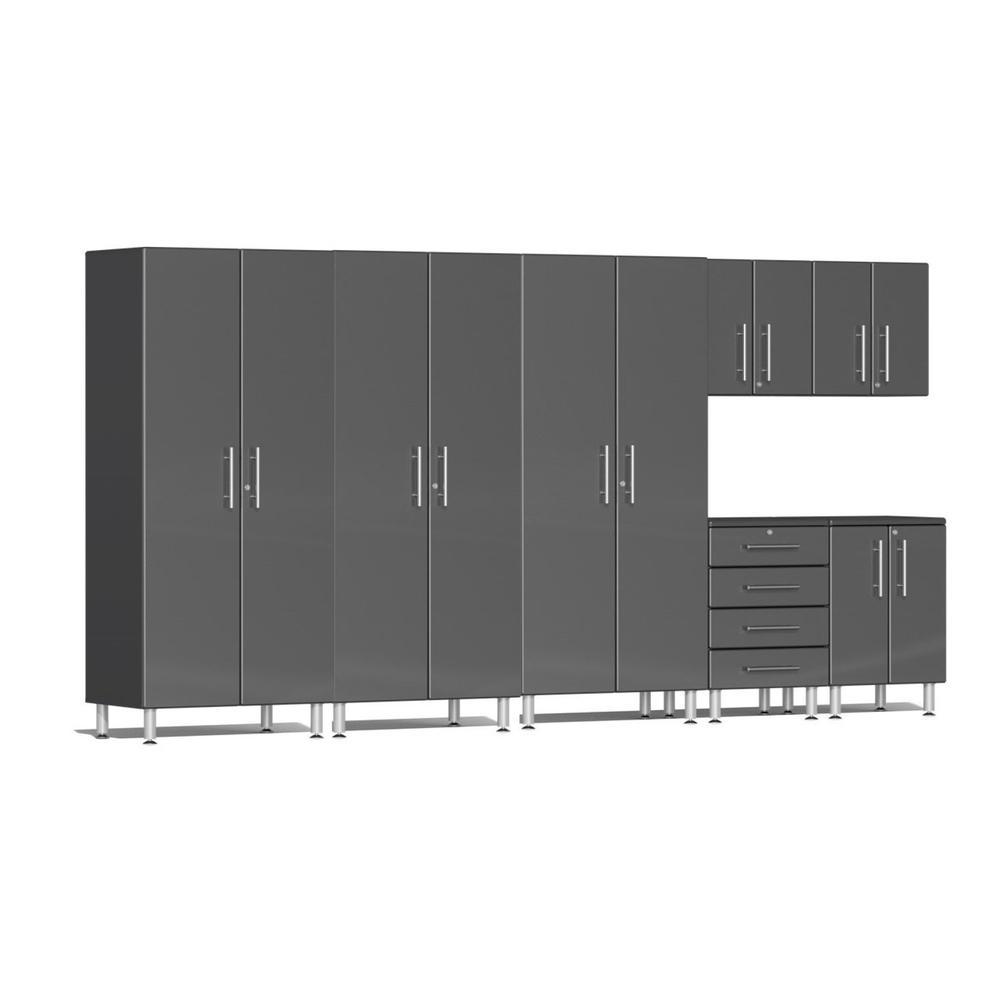Ulti-MATE Garage Cabinets 7-Piece Set With 3X Tall Cabinets-UG25072G-Graphite Grey-Garage Giant