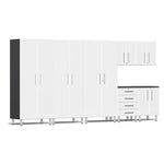 Ulti-MATE Garage Cabinets 7-Piece Set With 3X Tall Cabinets-UG25072W-Starfire White-Garage Giant 