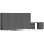 Ulti-MATE Garage Cabinets 7-Piece Set With 4X Tall Cabinets-UG27071G-Graphite Grey-Garage Giant 