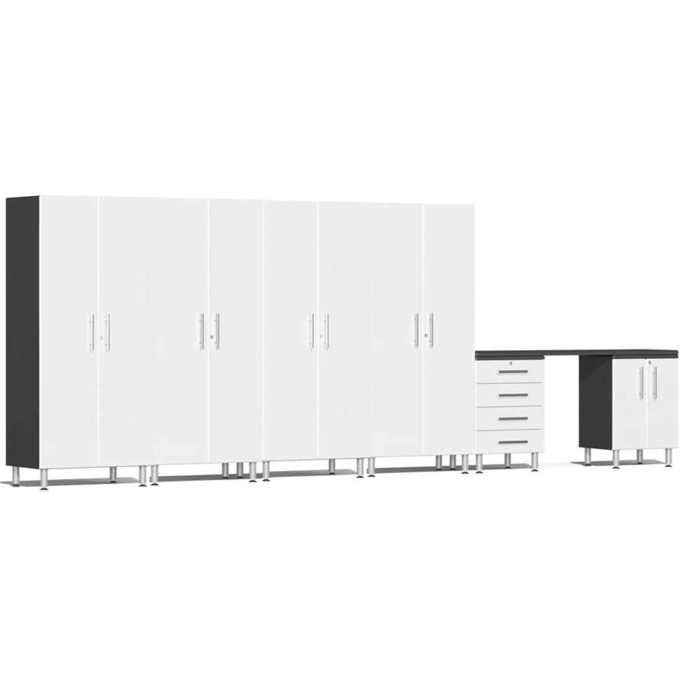 Ulti-MATE Garage Cabinets 7-Piece Set With 4X Tall Cabinets-UG27071W-Starfire White-Garage Giant