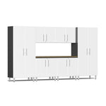 Ulti-MATE Garage Cabinets 7-Piece Set With Extra-Wide Base/Garage Wall Cabinets-UG26072W-Starfire White-Garage Giant 