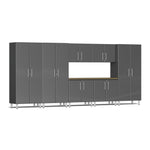 Ulti-MATE Garage Cabinets 8-Piece Set With 3X Tall Cabinets-UG24082G-Graphite Grey-Garage Giant 