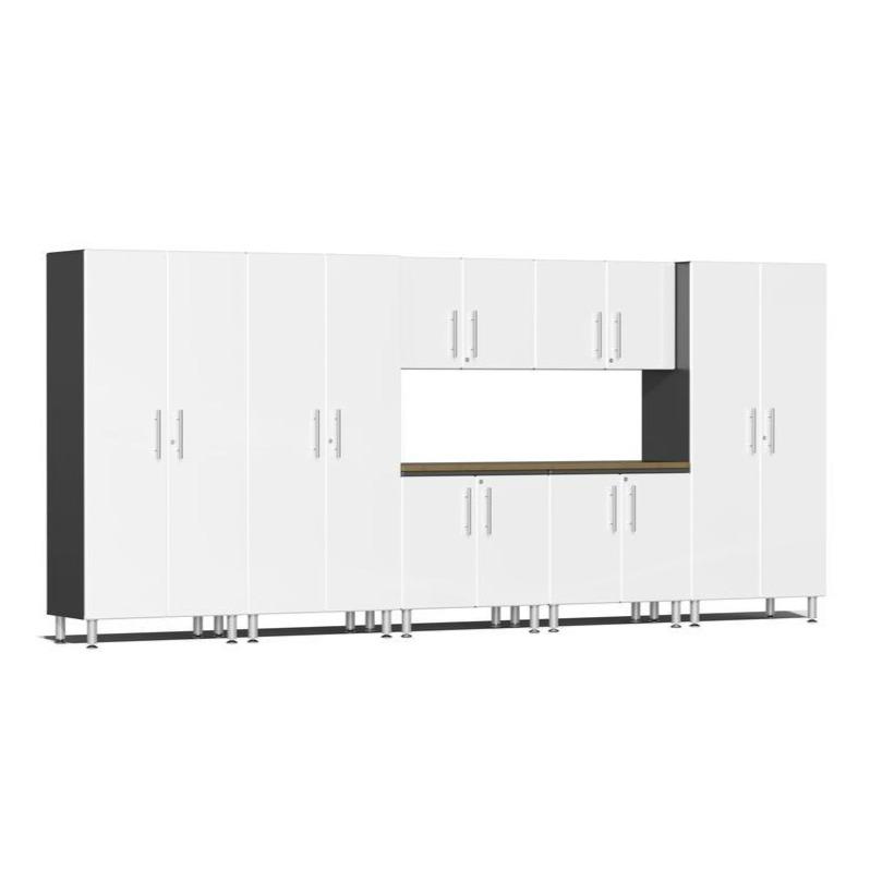 Ulti-MATE Garage Cabinets 8-Piece Set With 3X Tall Cabinets-UG24082W-Starfire White-Garage Giant