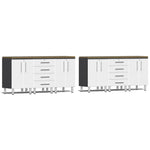 Ulti-MATE Garage Workbench With Drawers, 8-Piece Dual Set-UG25082W-Starfire White-Garage Giant 