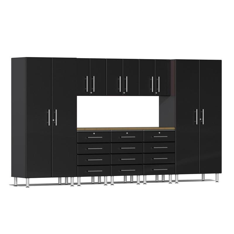 Ulti-MATE Garage Cabinets 9-Piece Set With 3X Tool Drawer Cabinets-UG22092B-Midnight Black-Garage Giant