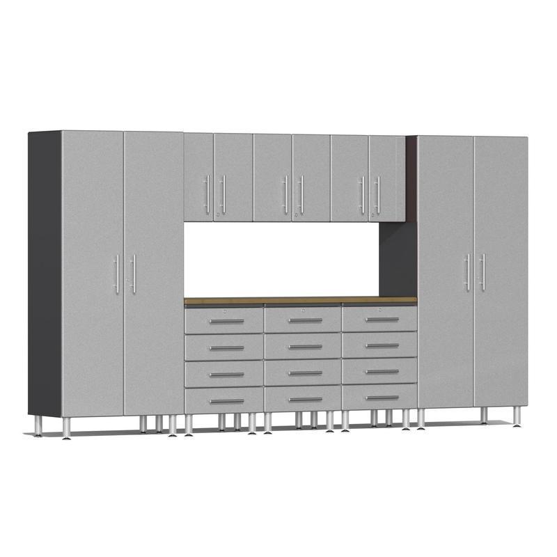 Ulti-MATE Garage Cabinets 9-Piece Set With 3X Tool Drawer Cabinets-UG22092S-Stardust Silver-Garage Giant