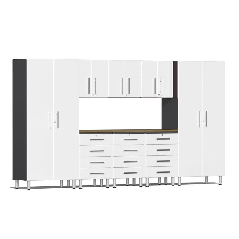 Ulti-MATE Garage Cabinets 9-Piece Set With 3X Tool Drawer Cabinets-UG22092W-Starfire White-Garage Giant