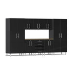 Ulti-MATE Garage Cabinets 9-Piece Set With Central Workbench-UG23092B-Midnight Black-Garage Giant 