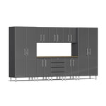 Ulti-MATE Garage Cabinets 9-Piece Set With Central Workbench-UG23092G-Graphite Grey-Garage Giant 