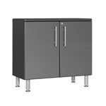 Ulti-MATE Garage Cabinets Extra-Wide 2-Door Base Cabinet With Recessed Worktop-UG21001G-Graphite Grey-Garage Giant 