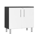 Ulti-MATE Garage Cabinets Extra-Wide 2-Door Base Cabinet With Recessed Worktop-UG21001W-Starfire White-Garage Giant 